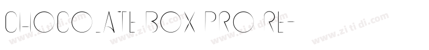 Chocolate Box Pro Re字体转换
